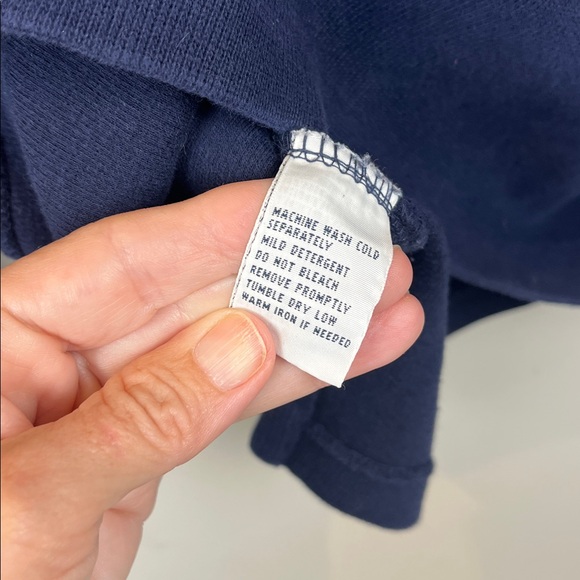 Ralph Lauren Polo Navy Blue 1/4 Zip Pull-Over Sweater Men's Size Medium - Picture 6 of 6